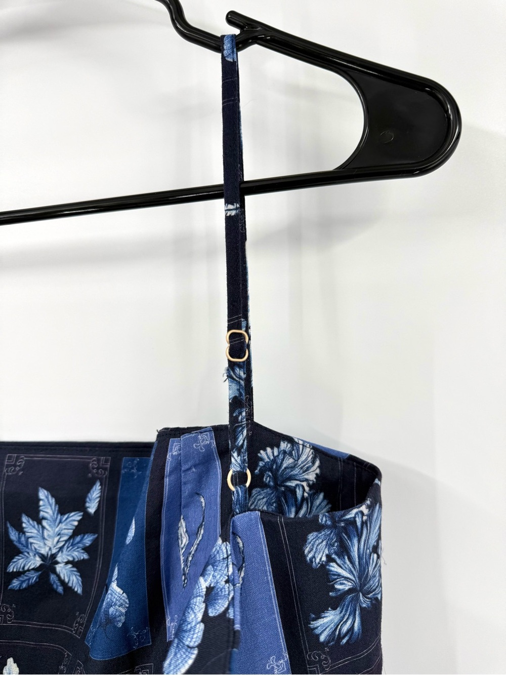Agua by Agua Bendita Lima Algae Printed Tiered 100% Linen Maxi Dress Size M NWOT - Picture 10 of 15